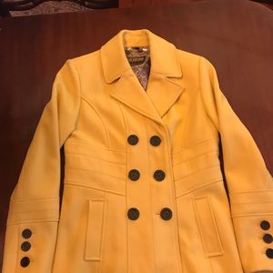 Guess Yellow Pea Coat